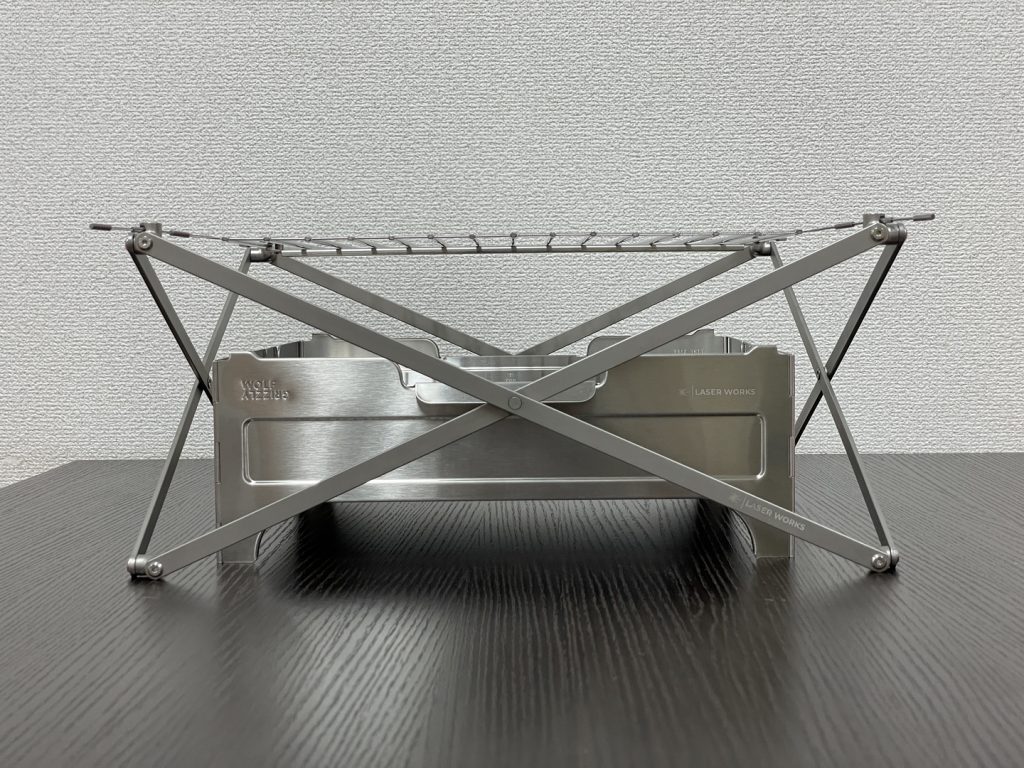 Wolf&Grizzly ウルフアンドグリズリー  焚き火台にレーザーマーキング