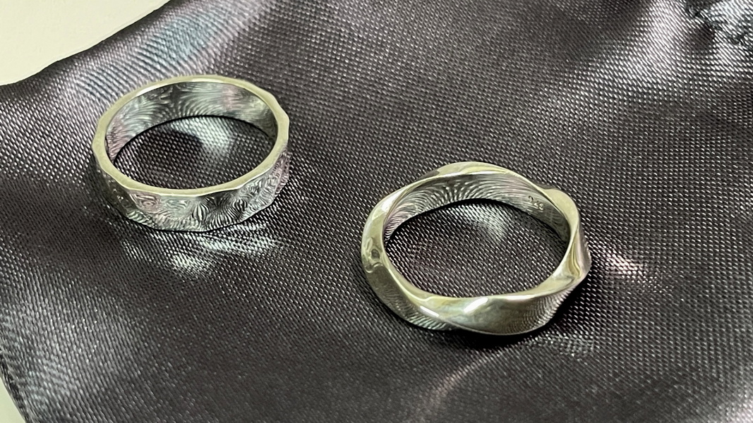 xTool F1でシルバーリング（銀）に名入れ刻印