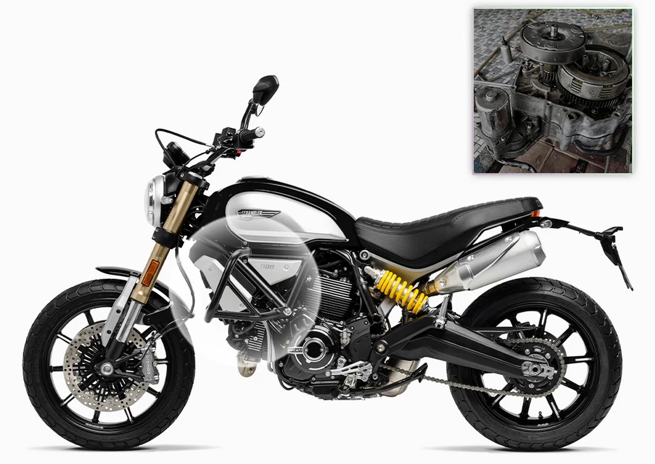 バイクのパーツ(エンジンガード)にレーザー刻印