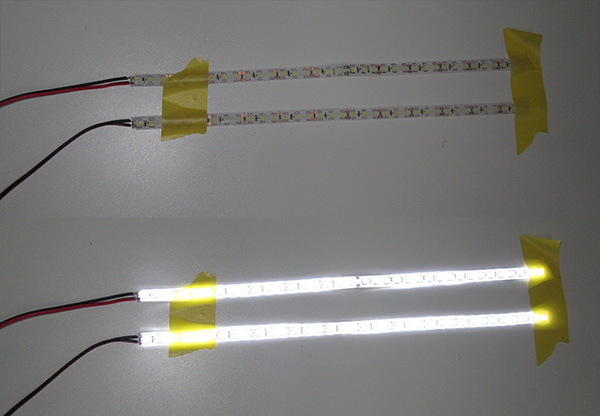 レーザー加工機にLED照明を取付